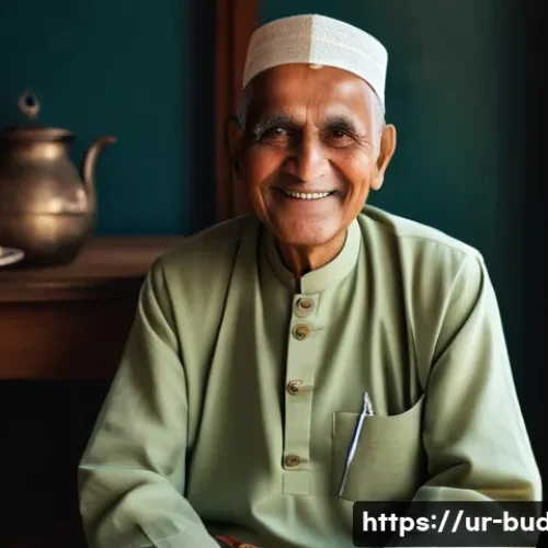 Home 29 불교에서의 이타적 행동 - **Prompt 1: The Serenity of Selfless Giving**
"A warmly lit indoor scene featuring an elderly ma...